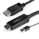 StarTech HD2DPMM6 6Ft 4K HDMI to DisplayPort DP Cable Adapter Converter Cord BLK