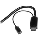 StarTech DPMDPHD2HD 6Ft HDMI DisplayPort Mini DP to HDMI Adapter Video Cable BLK