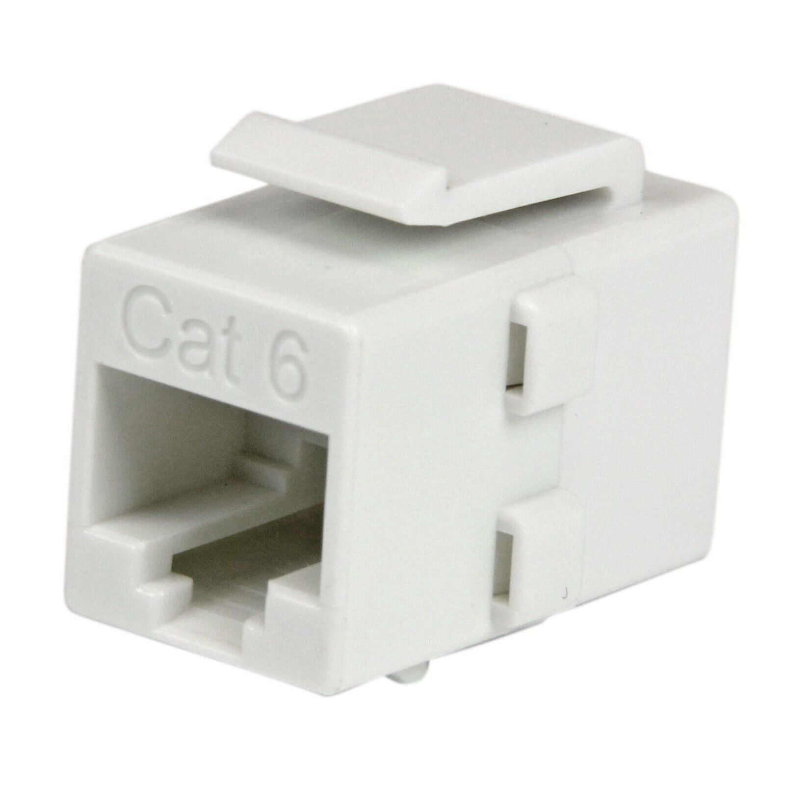 StarTech C6KEYCOUPLWH CAT6 RJ45 Coupler F/F Network Keystone Jack White