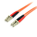 StarTech FIBLCLC2 6Ft (2m) LC/LC Multimode Duplex Fiber Optic LSZH Jumper Cable