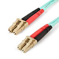 StarTech 450FBLCLC2 6Ft 2m LC/LC UPC OM4 Multimode Fiber Optic LSZH Jmp Cable