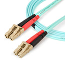 StarTech 450FBLCLC2 6Ft 2m LC/LC UPC OM4 Multimode Fiber Optic LSZH Jmp Cable