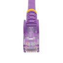 StarTech N6PATCH6INPL 6In CAT6 Gigabit Ethernet Cable Snagless RJ45 UTP Purple