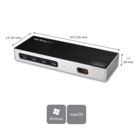 StarTech DK30A2DH USB-C USB-A Dual Monitor DP HDMI Docking Station RJ45 3.5mm