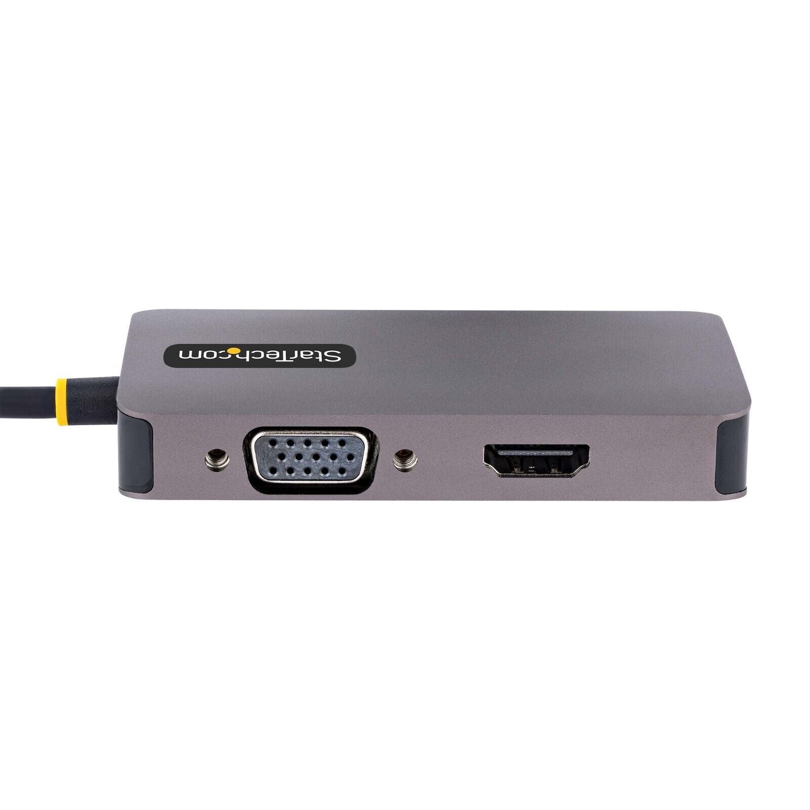 StarTech 118-USBC-HDMI-VGADVI USB-C HDMI DVI-I VGA Adapter TB3/4 Comp TravelDock