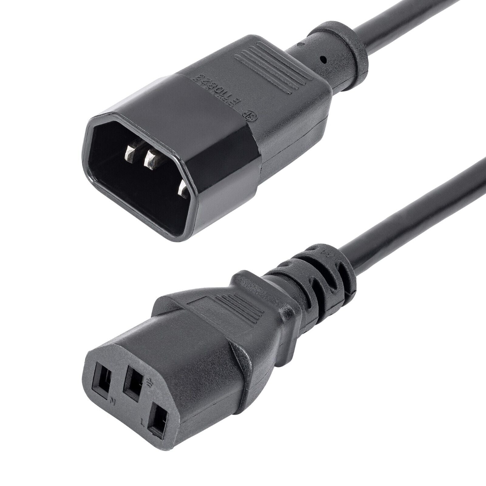 StarTech PXT100 6Ft Power Extension Cord C14 to C13 Computer Monitor Power Cable