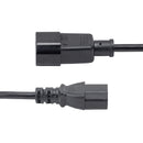 StarTech PXT100 6Ft Power Extension Cord C14 to C13 Computer Monitor Power Cable