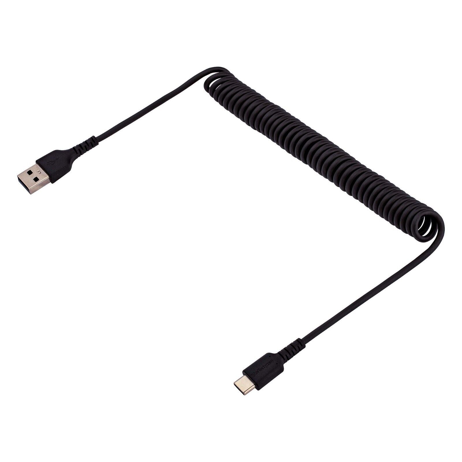 StarTech R2ACC-1M-USB-CABLE 3Ft USB A to C Rugged Charging Heavy Duty Coil Cable