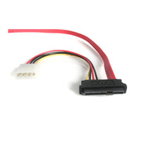 StarTech SAS729PW18 18In SAS SFF-8482 29-Pin to SATA w LP4 Power Cable