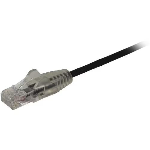 StarTech N6PAT6INBKS 6In CAT6 Gigabit Ethernet Cable Slim Snagless RJ45 Black