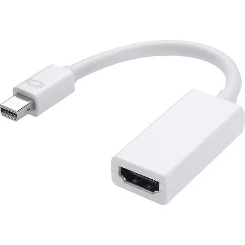 4XEM 4XMDPMHDMIF 8In Mini DisplayPort Male to HDMI Female Adapter 1080P White