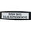 Fellowes 75906 Partition Additions Name Plate 2.5"x1"x9" Dark Graphite Plastic