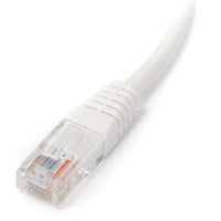 StarTech M45PATCH25WH 25Ft CAT5E Ethernet Cable Molded RJ45 Patch Cord White