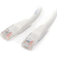 StarTech M45PATCH25WH 25Ft CAT5E Ethernet Cable Molded RJ45 Patch Cord White