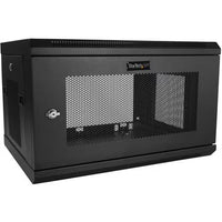 StarTech RK616WALM 2Post 6U Wall Mount Network Cabinet Vented Enclosure 1U Shelf