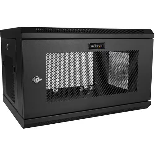 StarTech RK616WALM 2Post 6U Wall Mount Network Cabinet Vented Enclosure 1U Shelf