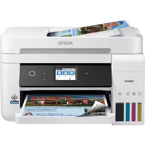 Epson C11CJ60203 ST-C4100 Wireless WorkForce InkJet MultiFunction Duplex Printer