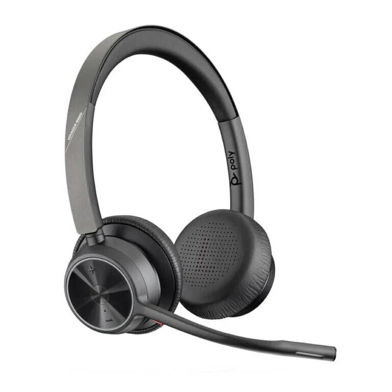 HP Poly 76U49AA Voyager 4320 USB-A Headset + BT700 Dongle Siri, Google Assistant