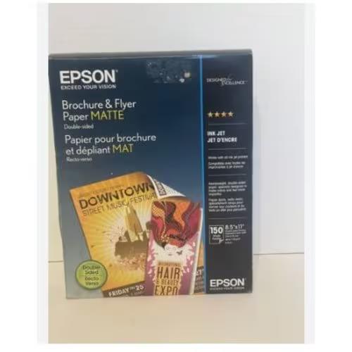 Epson S042384 150 SHeet 8.5"x11" Matte Brochure Flyer Paper for InkJet Printers