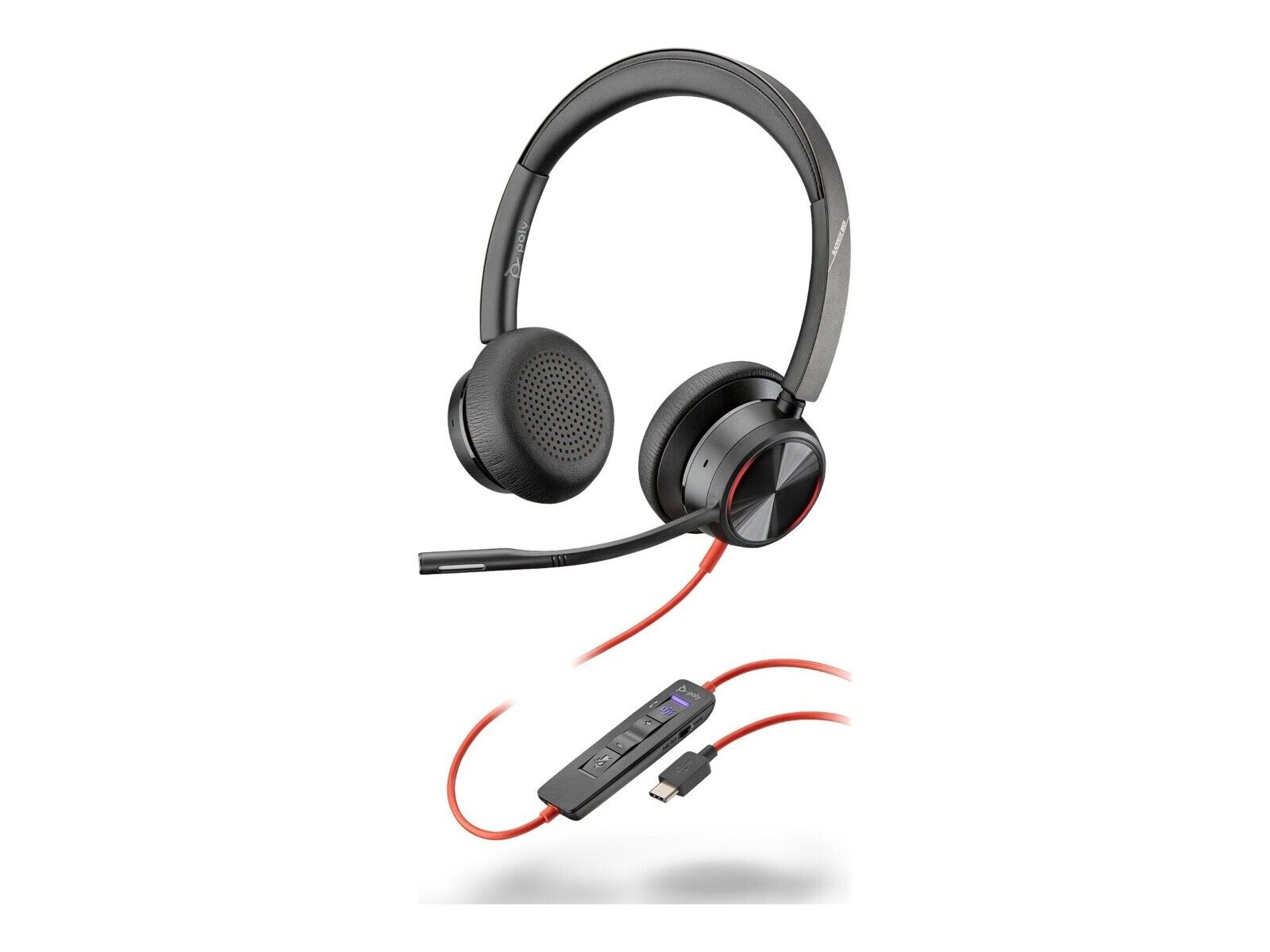 HP Poly 7E2K8AA#ABA Blackwire 8225 Headset - Microsoft Teams Certification