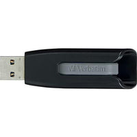 Verbatim 49189 128GB Store N Go V3 USB 3.2 Gen 1 Flash Drive Retractable Gray