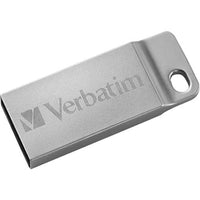 Verbatim 98749 32GB Metal Executive USB Flash Drive Silver w Keyring