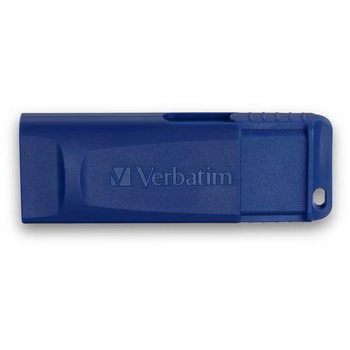 Verbatim 99121 5Pk 8GB USB Flash Drive Blue Retractable Connector