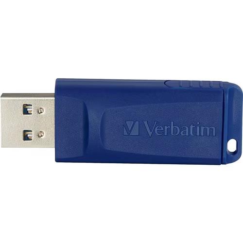 Verbatim 99121 5Pk 8GB USB Flash Drive Blue Retractable Connector