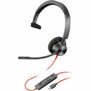 HP Poly 8X216AA Blackwire 3310 Monaural Microsoft Teams Certified USB-C Headset
