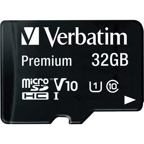 Verbatim 44083 32GB Premium microSDHC Memory Card w Adapter UHS-I V10 U1 Class10