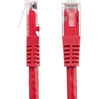 StarTech C6PATCH2RD 2Ft CAT6 Gigabit Ethernet Cable Molded RJ45 UTP Cord Red