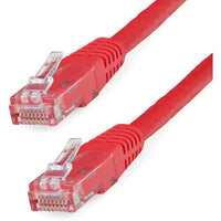 StarTech C6PATCH3RD 3Ft CAT6 Gigabit Ethernet Cable Molded RJ45 UTP Cord Red