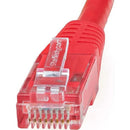 StarTech C6PATCH3RD 3Ft CAT6 Gigabit Ethernet Cable Molded RJ45 UTP Cord Red