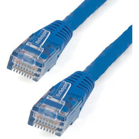 StarTech C6PATCH50BL 50Ft CAT6 Gigabit Ethernet Cable Molded RJ45 UTP Cord Blue