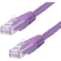 StarTech C6PATCH15PL 15Ft CAT6 Gigabit Ethernet Cable Molded RJ45 UTP Purple