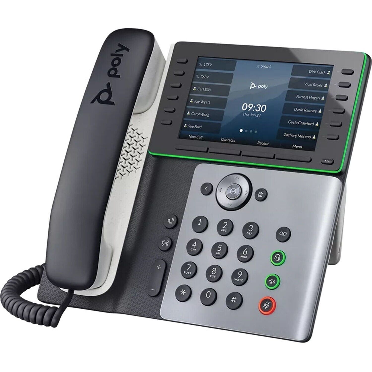 HP Poly 82M91AA Edge E550 IP Phone - Corded - Corded/Cordless - Bluetooth, Wi-Fi