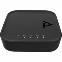 HP Poly 8F3H5AA#ABA ATA 402 2FXS Voice Port VoIP Adapter with Open SIP - Black