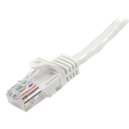 StarTech 45PATCH10WH 10Ft CAT5E Ethernet Cable Snagless RJ45 PoE Cord White