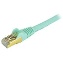 StarTech C6ASPAT1AQ 1Ft CAT6A Gigabit Ethernet Cable Snagless RJ45 PoE Aqua