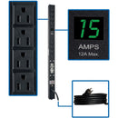 Eaton PDUMV15-24 1.5kW Single-Phase Local Metered PDU, 100-127V Outlets (8 5-15R