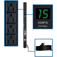 Eaton PDUMV15-24 1.5kW Single-Phase Local Metered PDU, 100-127V Outlets (8 5-15R