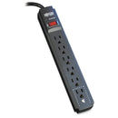 Eaton TLP606B Protect It! 6-Outlet Surge Protector, 6 ft. Cord, 790 Joules,