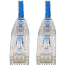 Eaton N201-S6N-BL Cat6 Gigabit Snagless Slim UTP Ethernet Cable (RJ45 M/M), PoE,