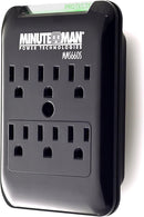 Minuteman Power MMS660S MMS 6-outlet slimline wall-tap, (6) grounded outlets,