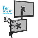 Amer Mounts HYDRA2 Dual Monitor Mount VESA 75 100 w Articulating Arm for 29