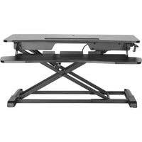 Amer Mounts EZRISER30 31.5" Wide DeskTop Sit Stand Adj Hgt Riser w Keyboard Tray