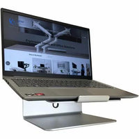 Amer Mounts AMRNS04 Rotating Laptop Notebook Stand Aluminum Silver