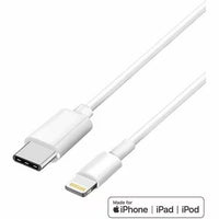 4XEM 4XIPADKITC6 6ft iPad Charging Kit Cable 12W USB-A Wall Charger MFi White