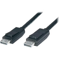 4XEM 4XDPDPCBL3 3Ft (36 Inch) 4K DisplayPort M/M Slim Black Cable