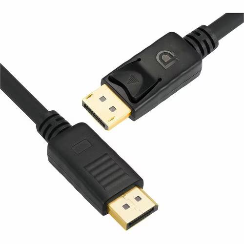 4XEM 4XDPDPCBL3 3Ft (36 Inch) 4K DisplayPort M/M Slim Black Cable